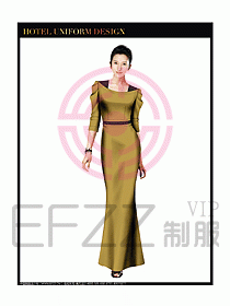 西餐咨客制服設(shè)計圖331