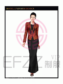 西餐咨客制服設計圖334