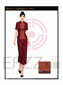 桑拿spa按摩技師制服設計圖794