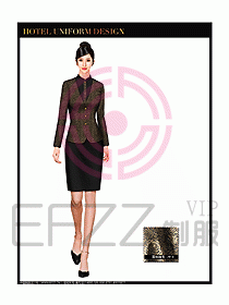 酒店前臺服務員制服設計圖613
