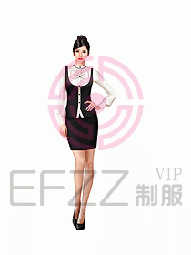 酒店西餐服務員制服設計圖824