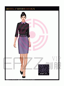 酒店西餐服務員制服設計圖833