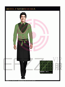 酒店西餐服務員制服設計圖845